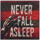 Nightmare On Elm Street Never Fall Asleep 15X15 Wood Sign