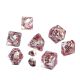 Resin Dice Bloody Skull 7Pc Set