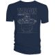 Doctor Who Tardis Console Schematic Navy T-Shirt S