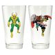 Marvel Comics Loki & Thor Clear Pint Glass