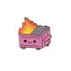 Dumpster Fire Pepto Pink 1.2In Enamel Pin