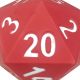 Red Foam 5In D20 Dice