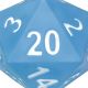 Blue Foam 5In D20 Dice