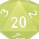 Green Foam 5In D20 Dice