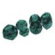 Verdigris Grecian Vase Dice Dungeon Crawl Classics Funky 7 Set