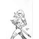 Red Sonja Empire Damned #2 Cover N Linsner Line Art Virgin 1:25 Variant