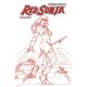 Red Sonja #16 Cover P 1:10 Linsner Firey Red Line Art